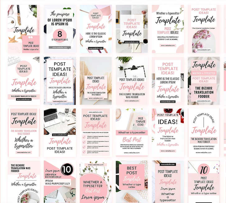 Feminine Canva Pinterest Templates (DONE FOR YOU)