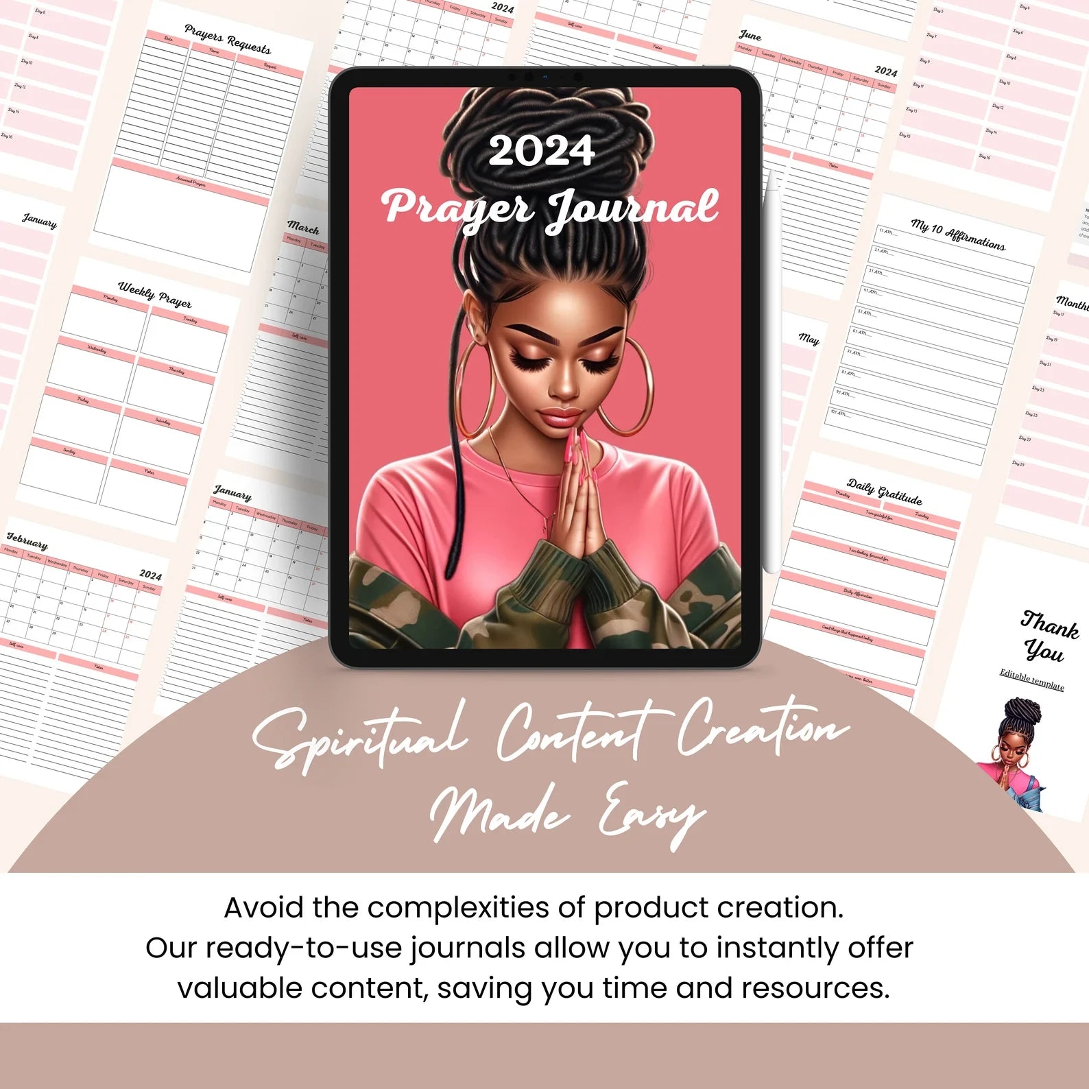 Prayer Journal | 211Editable Pages