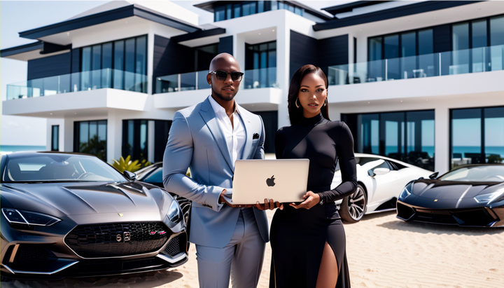 Black Millionaires Stock Photo Bundle